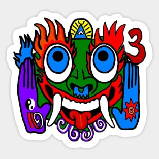 Aztec God Sticker